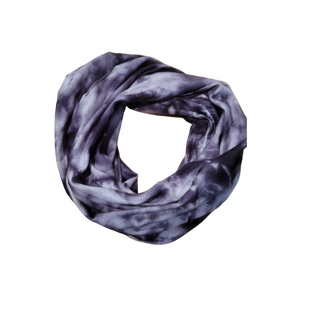 Wavy Beard Maven grey tie-dye compression wrap for beard care and styling.